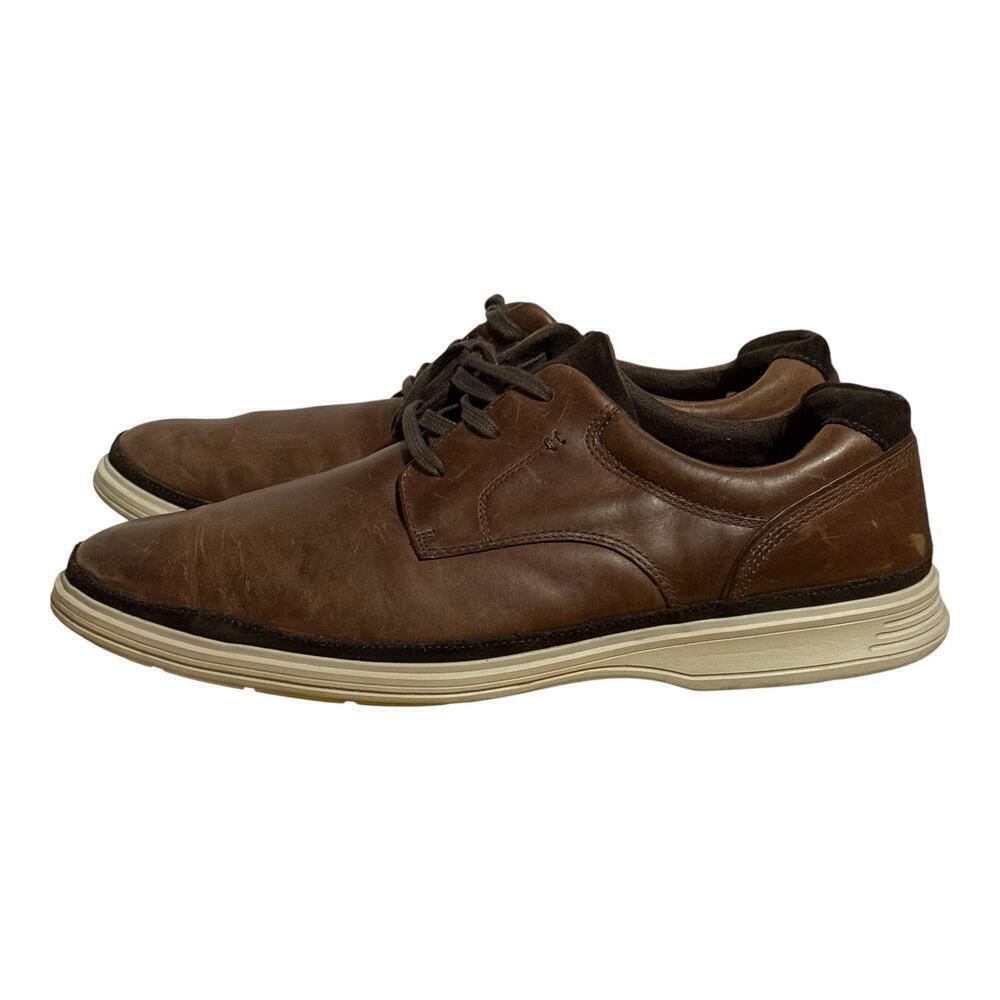 Rockport TruTech Brown Leather Oxford Shoes Men's Size 15 Comfort Walking Casual - Picture 4 of 9